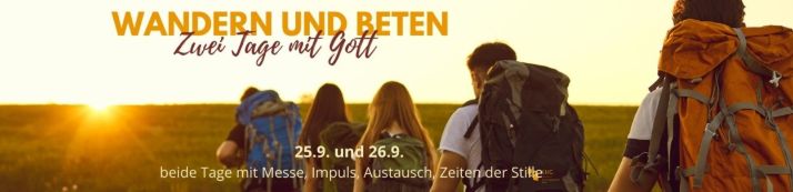 Wandern und Fahrrad fahren, beten, Eucharistie feiern und in Gemeinschaft sein