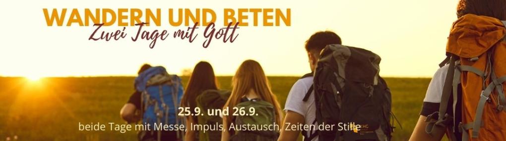 Wandern und Fahrrad fahren, beten, Eucharistie feiern und in Gemeinschaft sein