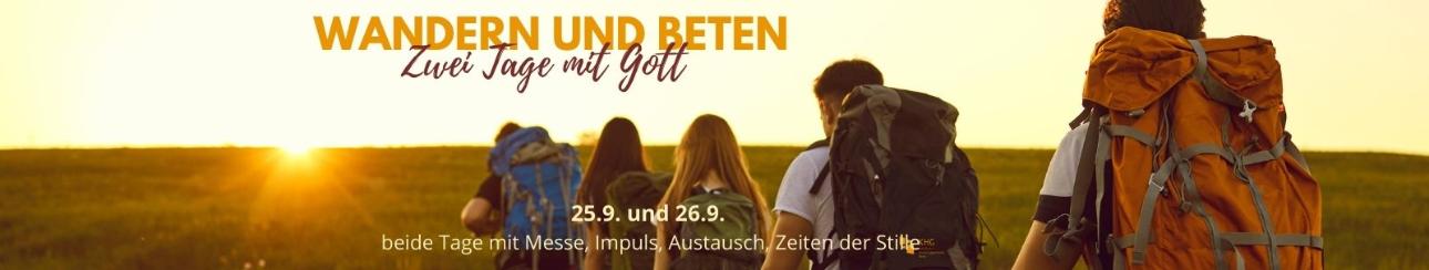 Wandern und Fahrrad fahren, beten, Eucharistie feiern und in Gemeinschaft sein