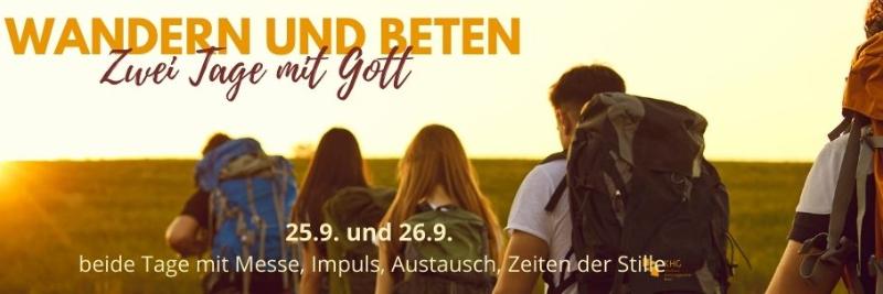 Wandern und Fahrrad fahren, beten, Eucharistie feiern und in Gemeinschaft sein