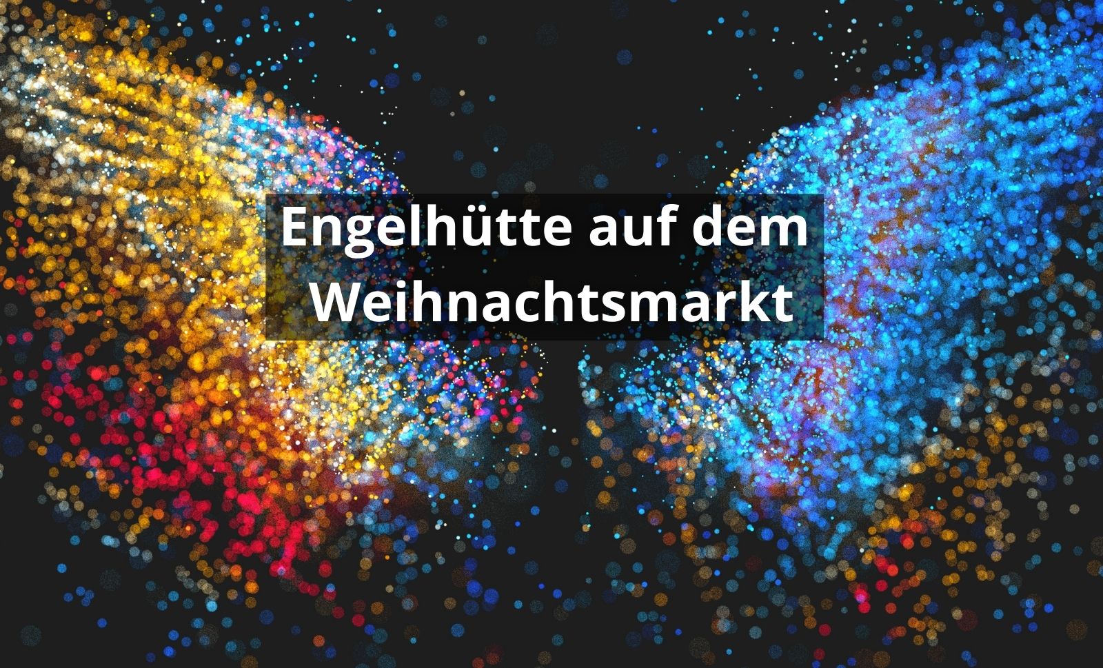 Engelhütte auf dem Weihnachtsmarkt
