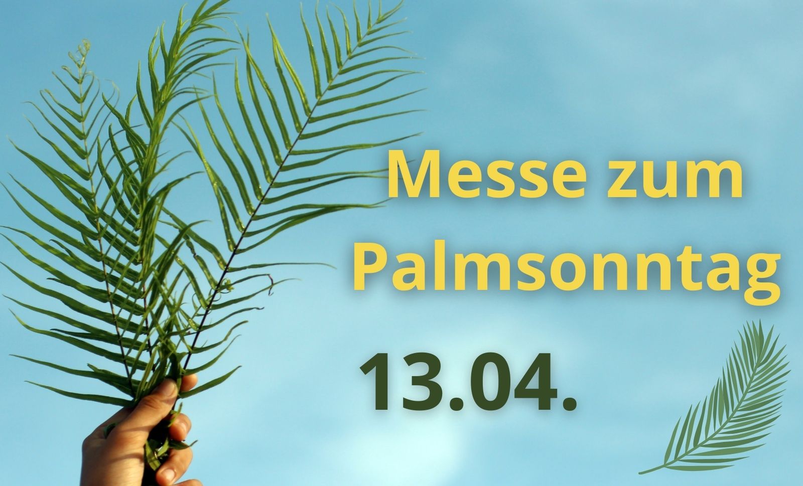 Slider Messe Palmsonntag